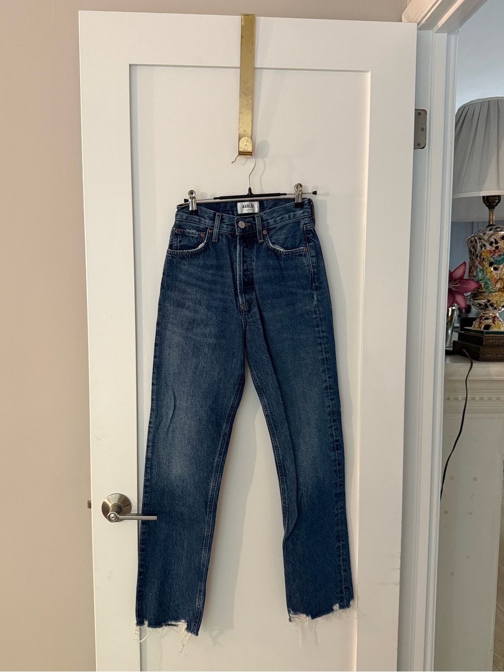 Agolde Dark Wash High Rise Jeans